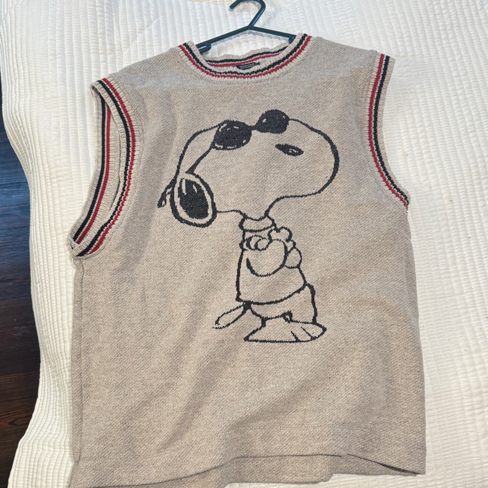 Gray Snoopy Sleeveless Vest